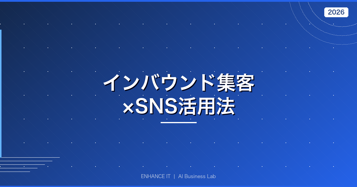 インバウンド集客 SNS活用法 アイキャッチ画像